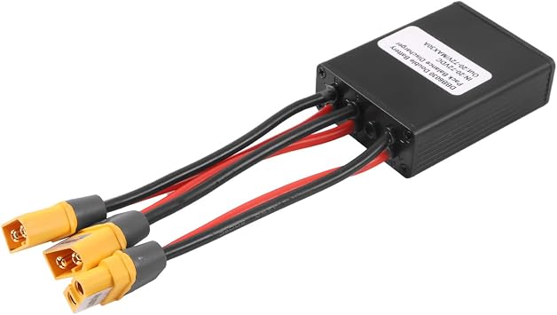 Dual Battery Discharge Converter 30A 24V-72V XT60 Plug Compatible with E-Bike Single Motor, Battery Parallel Module Switch Balancer for 500W Motor