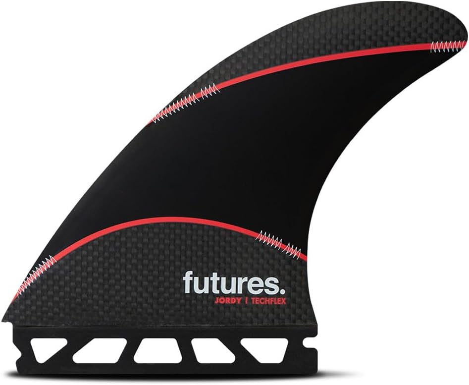 Futures Fins Jordy Techflex Thruster Fin Set Black-Red L