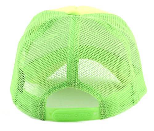 Image of NYFASHION101 Plain Mesh Trucker Hat - Breathable 6-Panel Daily Snapback Cap, Customizable Ideal for DIY Embroidery & Patches