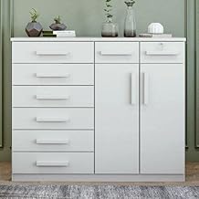 Cômoda 8 Gavetas 2 Portas Toronto Lopas Branco