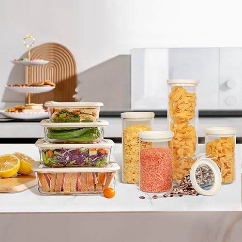 Save 50% on Urban Green Glass Food Storage Jar Set with Airtight Lids - Image 5