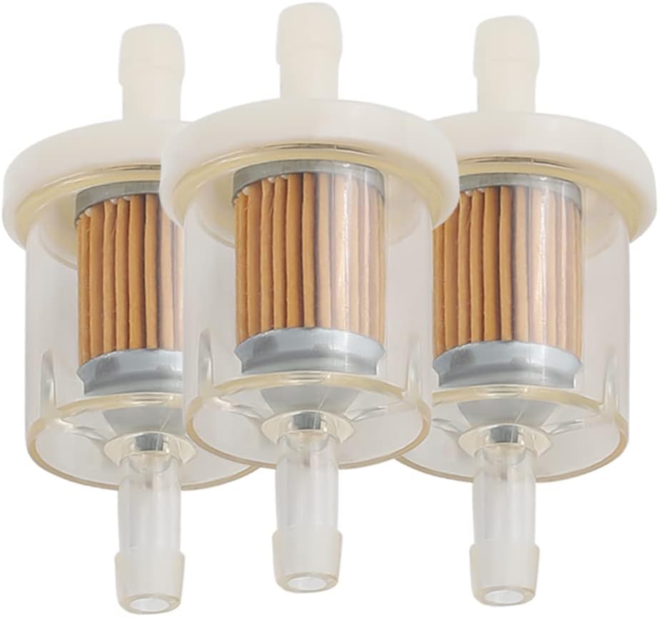 Harbot 49019-0027 Fuel Filter for Kawasaki 49019-7001 49019-7005 49019-0014 1/4" Inline Fuel Filter for Briggs and S 691035 493629 5065 2hp 17.5hp 27hp 35hp Engines John Deere AM108356
