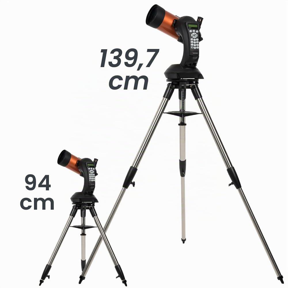 Celestron 11049 NexStar 4SE Telescopio Maksutov-Cassegrain computerizzato con montatura completamente automatica, tecnologia SkyAlign e rivestimento XLT, nero/arancio