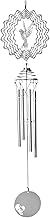 Wind Chimes for Outside 7.9 Inch Metal with Clear Sound, Easy Hanging Outdoor Chime for Garden Patio Yard, Style 1