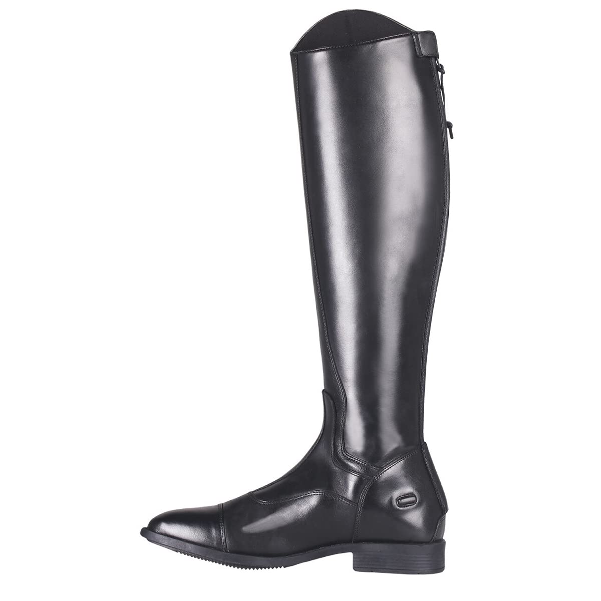 QHP Hugo - Botas de equitación para hombre (piel de vacuno/poliuretano, talla 42-46), color negro