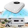 12V Roof AC Camper Air Conditioner 8500 BTU, Rooftop A/C Unit 12 Volt DC RV Air Conditioner, Low Profile Quiet Campervan AC Unit, Cooling for Box Truck, Trailer, Motorhome Tractor Van Buses Boat