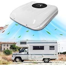 12V Roof AC Camper Air Conditioner 8500 BTU, Rooftop A/C Unit 12 Volt DC RV Air Conditioner, Low Profile Quiet Campervan AC Unit, Cooling for Box Truck, Trailer, Motorhome Tractor Van Buses Boat