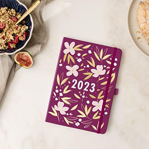 Busy B A5 to Do Diary January to December 2023 - Berry - Week to View Diary with Notes, Tear-Out Lists & Pockets