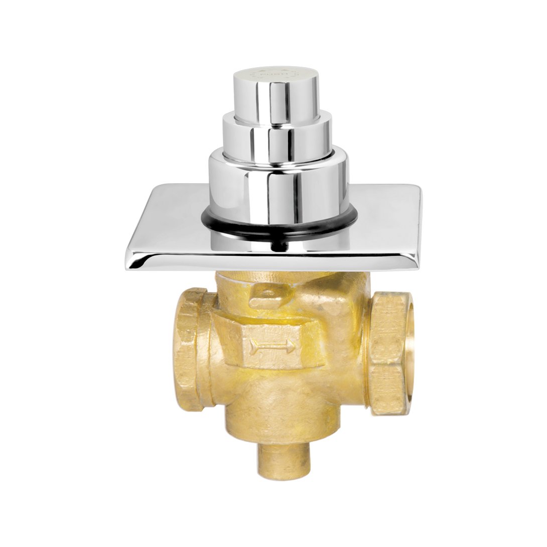 Cera Flush Valve Concealed Push Type Dual Flush (32 mm/1.25 Inch Square