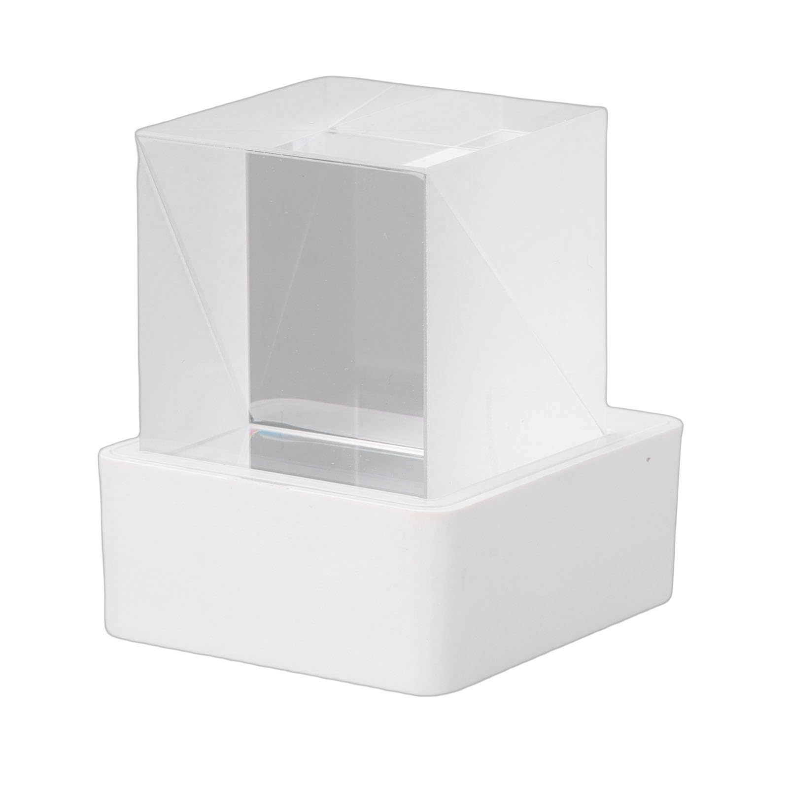 Asixxsix Base luminosa per esposizione, espositore in cristallo 3D, personalizzazione dinamica immersiva, facile da installare, base luminosa quadrata per decorazioni natalizie