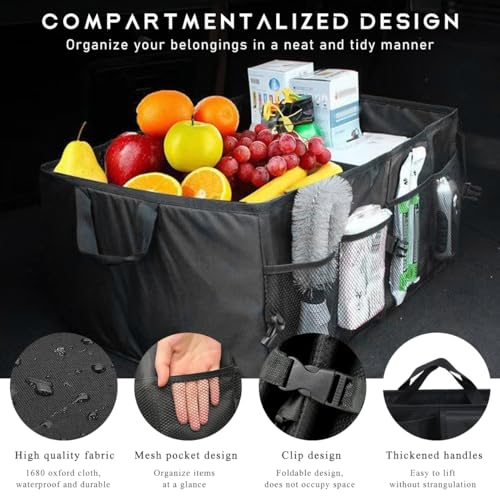 image for Ohleats Car Trunk Backseat Organizer, Waterproof Oxford Cloth Trunk St