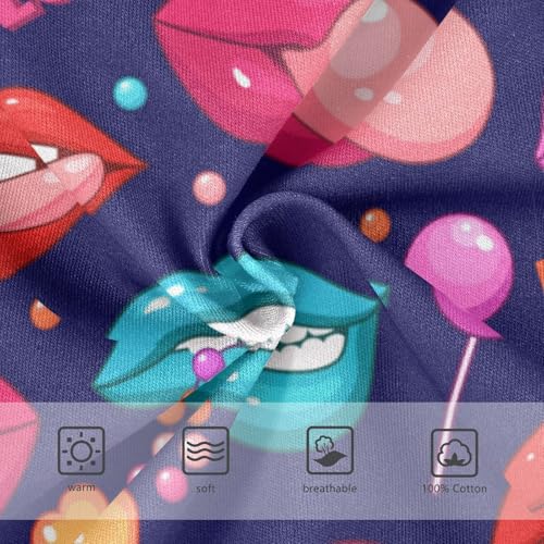 Wusikd Lips Boys' Underwear Cotton Blue Boys Briefs Soft Toddler Underwear 2T3