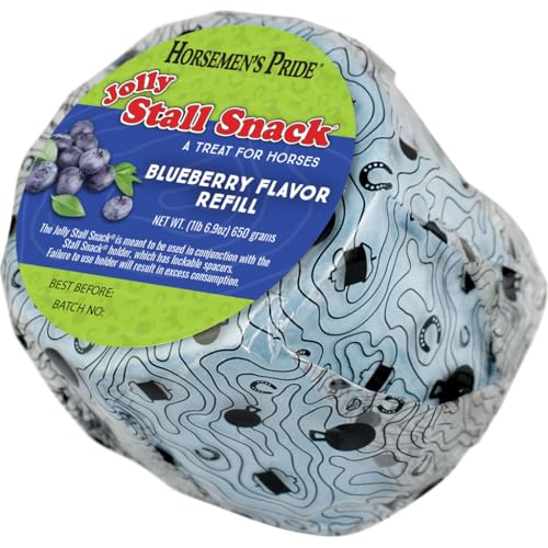 Horsemens Pride Stall Snack Treat Refill for Horses; Blueberry Flavor