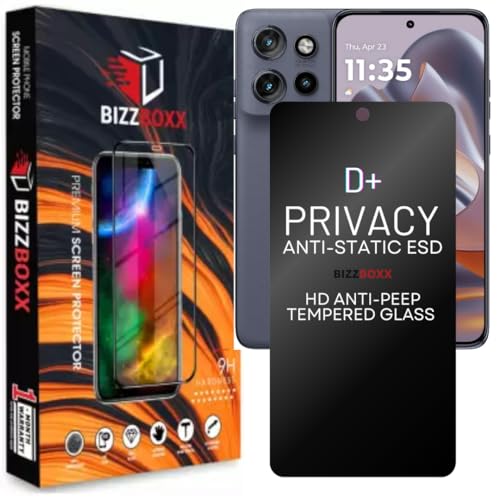 Image of Compatible With Motorola Edge 50 Neo | Xiaomi 14 Privacy Screen Protector - Anti-Spy Tempered Glass, Fingerprint May Not Work, Privacy in Public Spaces (50 Neo, Mi 14) - Pack of 1
