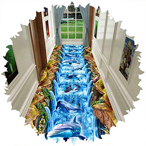 LIXIONG Tapis de couloir, Moderne antidérapant Tapis de Passage, Polypropylène Tapis de passage, avec Caoutchouc Thibaude Lavable pour d'entrée Cuisine, Tailles personnalisées Cover