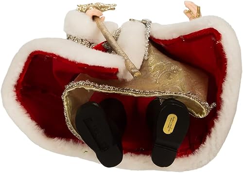 Miniatura 6 de Kurt S. Adler Fabriché Regal - Pieza de mesa roja de Papá Noel, 10.5 pulgadas, multicolor