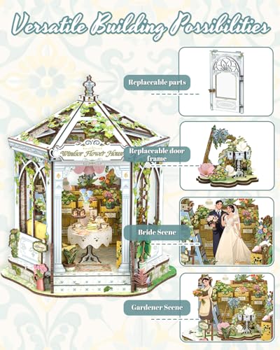 CUTEBEE Windsor Flower House Book Nook Kit thumbnail 2