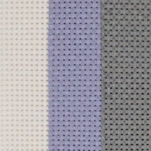 Image of KCS 3 pc of 15 inch x 18 inch(38cmx45cm) 11 Count Cross Stitch Cotton Aida Cloth Needlework Rolled Fabric Box,11CT,Pearl Grey+Light Steel Grey+Medium Grey