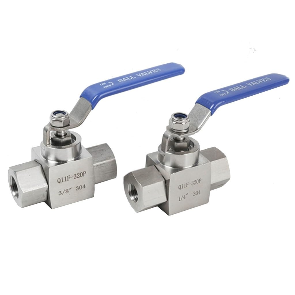 valvola a sfera, valvola a sfera in acciaio inox, Valvola a sfera ad alta pressione in acciaio inossidabile da 1 pezzo, valvola a sfera con filettatura femmina G1/4 3/8 1/2 3/4, resistenza alla pressi