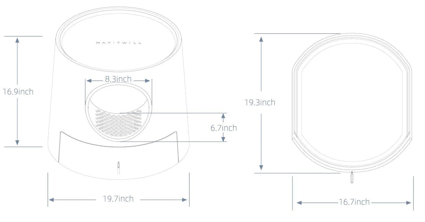 Sabbia Castelo 3in1, vassoio igienico lettiera per gatti - vassoio sanitario con cassetto smontabile. Include tiragraffi per gatti, letto e pala per letto con supporto (grigio)