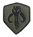 Antrix 5 Pieces Movie Skull Mercenary Shield Badge Emblem Patch Military Patch Hook & Loop Tactical Shield Patch Set