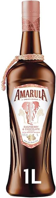 Amarula Raspberry, Chocolate and African Baobab Cream Liqueur 1L | Raspberry Liqueur