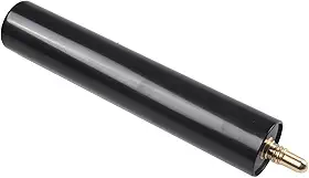 Extensão de taco de bilhar de plástico para sinuca e piscina, extensor antiderrapante de 15 cm para aumentar a distância de acerto em tiros de longo alcance, preto