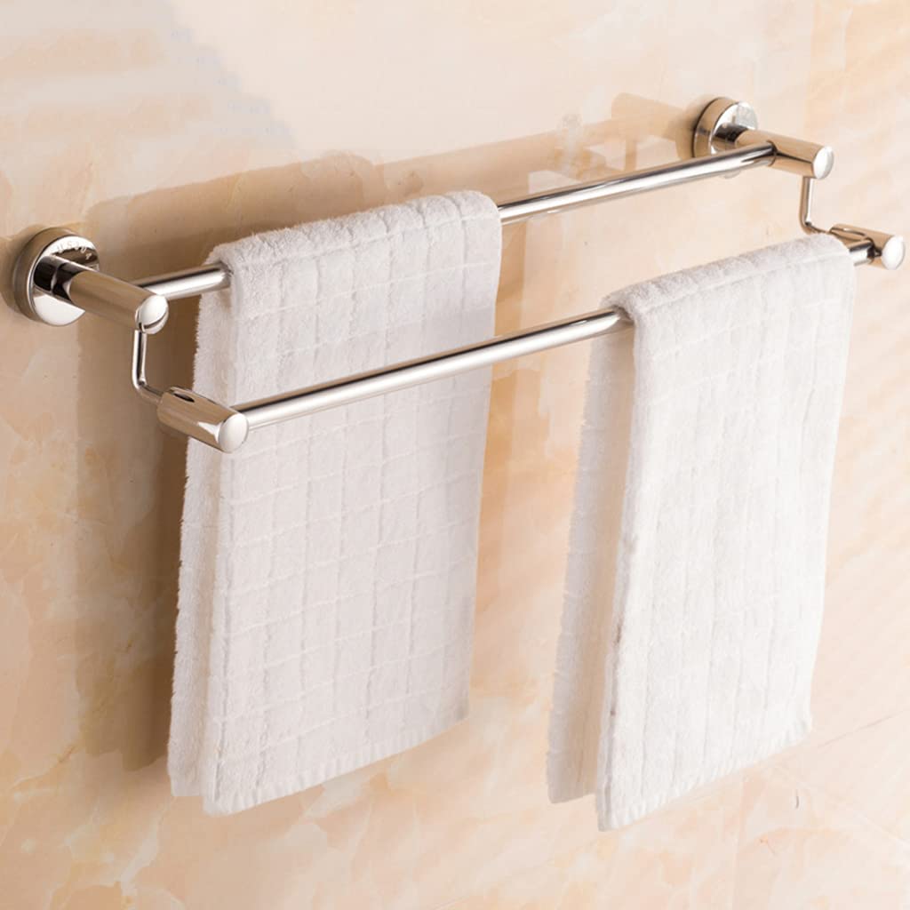 Porte-serviettes mural étanche qui élimine l'humidité du linge de bain inox 50 cm