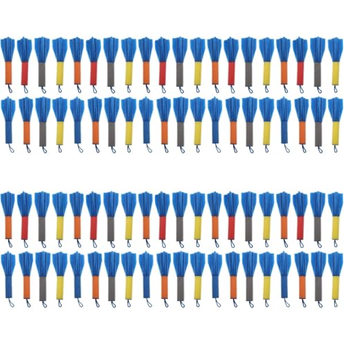 80 Pcs Finger Rockets Kids Education Toy：Foam Rocket Launcher for Outdoor Play Carnival Party Favors Fun Toys for Boys and Girls Safe Epe Material Promotes Intelligence and Coordination