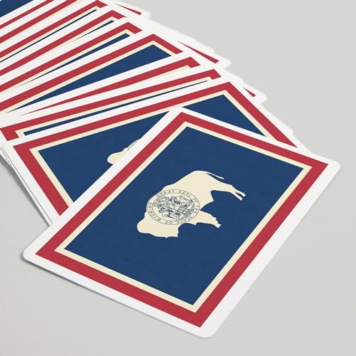 Baraja de Naipes Póker Wyoming State Flag 52 Cartas miniatura 5