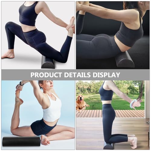 Rodillo de Yoga Semi-Circular VALICLUD, Rodillo de Espuma para Relajación Muscular y Entrenamiento del Equilibrio en Pilates y Ejercicio, Par de 45 cm para Estiramientos de Espalda, Piernas y Hombros miniatura 4