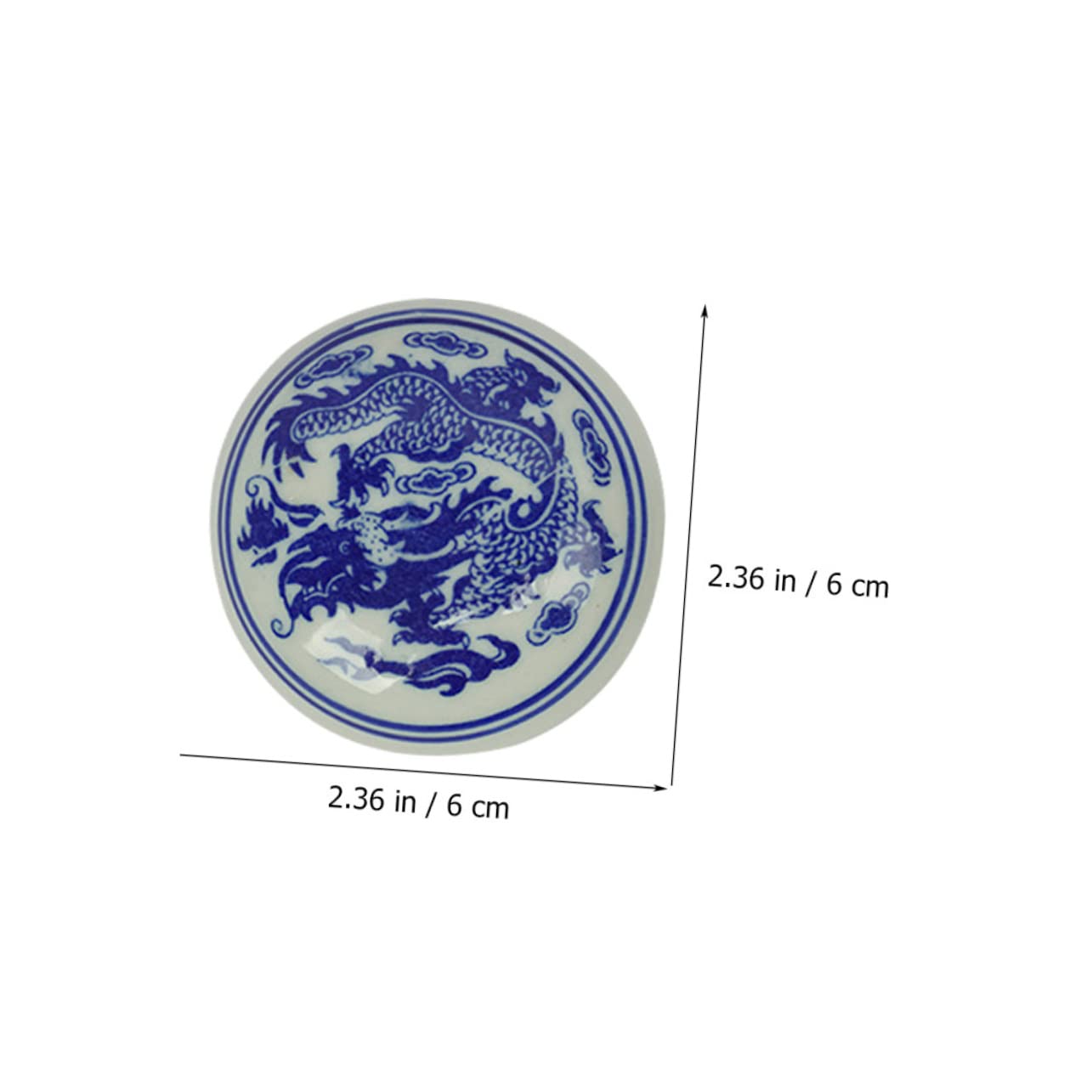Set Di 2 Tamponi Per Calligrafia In Ceramica COHEALI | Rosso, Con Custodia, Per Pittura E Timbri, Stile Retrò Cinese