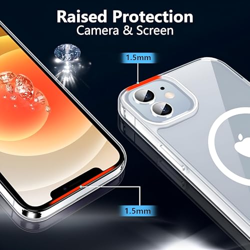 Image of Back Cover Case for iPhone 12 / iPhone 12 Pro, Shockproof Scratch-Resistant TPU Clear Back Case with Military-Grade Drop Protection [Crystal Transparent]