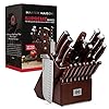19-Piece Premium Kitchen Knife Set With Wooden Blo...