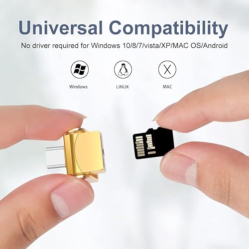 Miniatura 7 de BORLTER CLAMP BorlterClamp - Lector de tarjetas Micro SD, USB C a Micro SD/TF, lector de tarjetas de memoria USB C a Micro SD/TF, compatible con