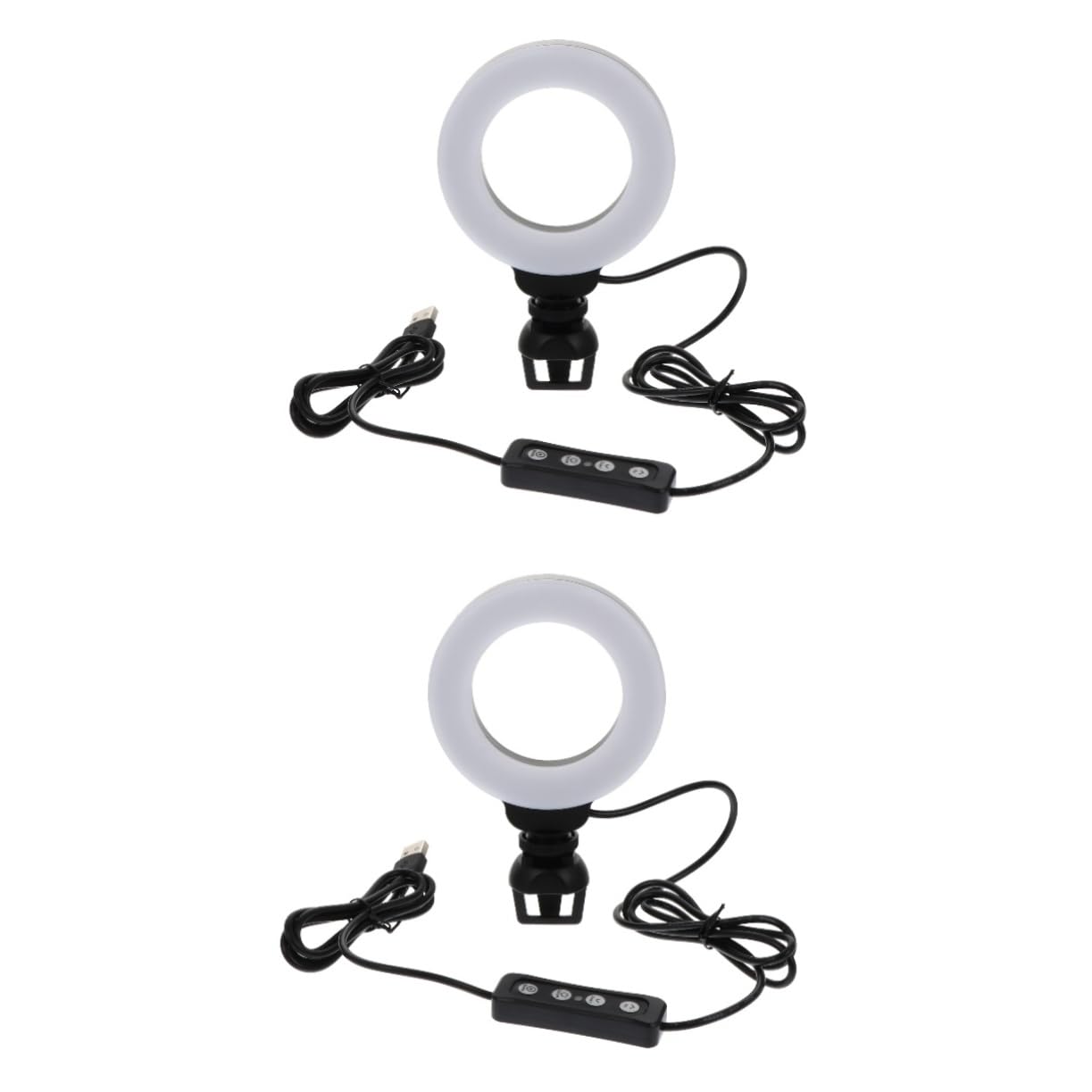 Luz de videoconferencia OSALADI de ABS resistente con clip ajustable 8