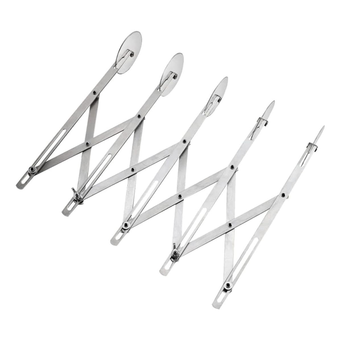 Abaodam Couteau à Roulettes Pâtisserie Acier Inoxydable Roues Réglables Coupe-pizza et Pâte Diviseur Pratique pour Gâteaux et Pâtisseries