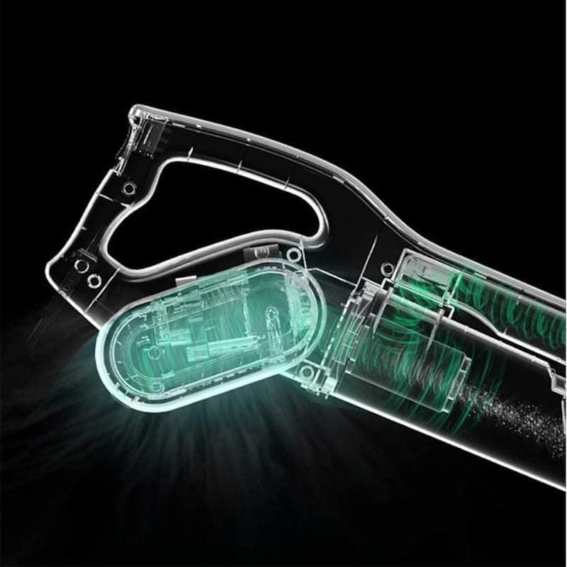 เอ็กซเรย์ view ของระบบการไหลเวียนอากาศภายในและระบบกรองอากาศของเครื่องดูดฝุ่น Deerma DX700S