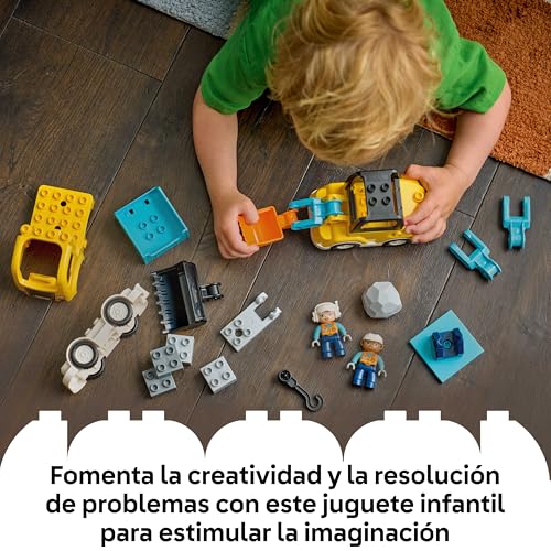 LEGO Duplo Vehículos de Construcción para desarrollar la motricidad fina y evitar pantallas en bebés 3