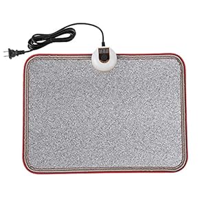 Livtribe AC 110V Heated Floor Mat for Foot, Gray Carbon Crystal Heating Pad, Electric Heated Foot Warmers for Office…