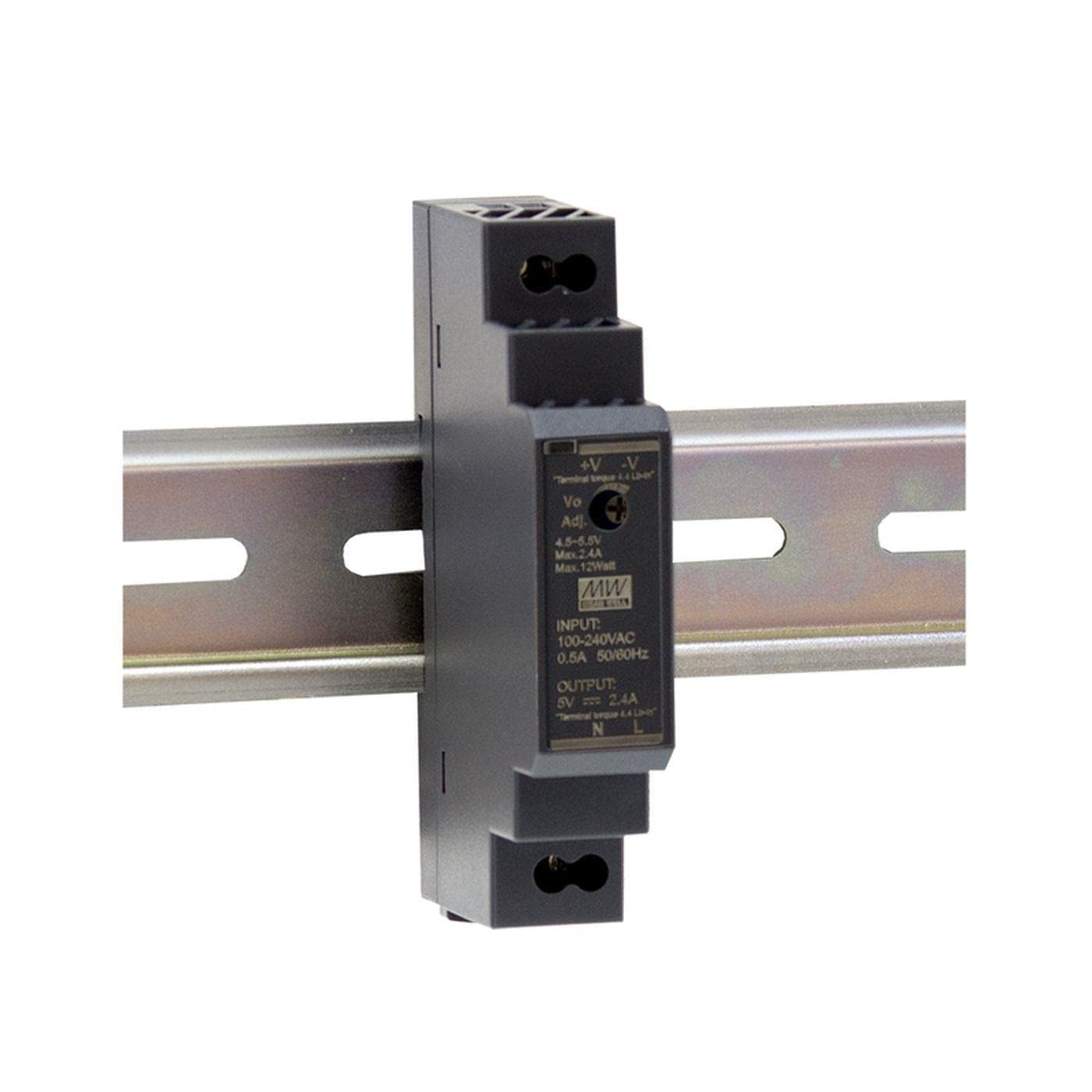 Mean Well Din-Rail Power Supply 15W 12V 1,25A MeanWell Panel Mount (HDR-15-15)