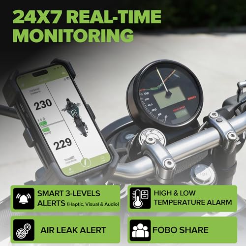 FOBO Bike LITE Wireless Tire Pressure Monitoring System (TPMS) – Bluetooth 5.0 Tire Pressure Sensor | Real-Time Tire Pressure Monitoring | Easy QR App Setup | iOS & Android Compatible TPMS Sensors — view 5