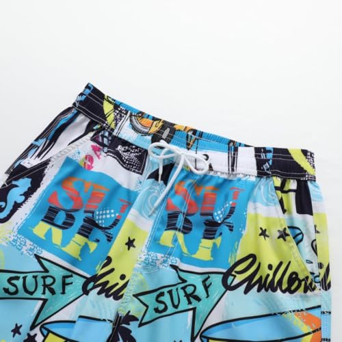 Mens Quick Dry Board Shorts Quick Dry Bathing Suit Swim Trunk Beach Swimwear3