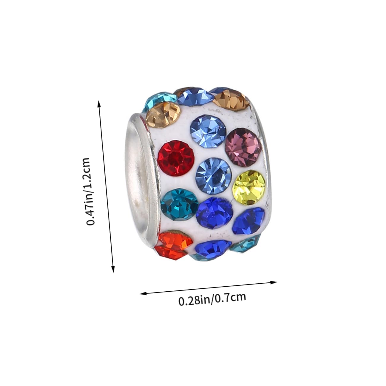 OSALADI 200 Piezas Abalorios Sueltos para Diy Accesorios para Pulseras y Collares para Manualidades y Decoraciones