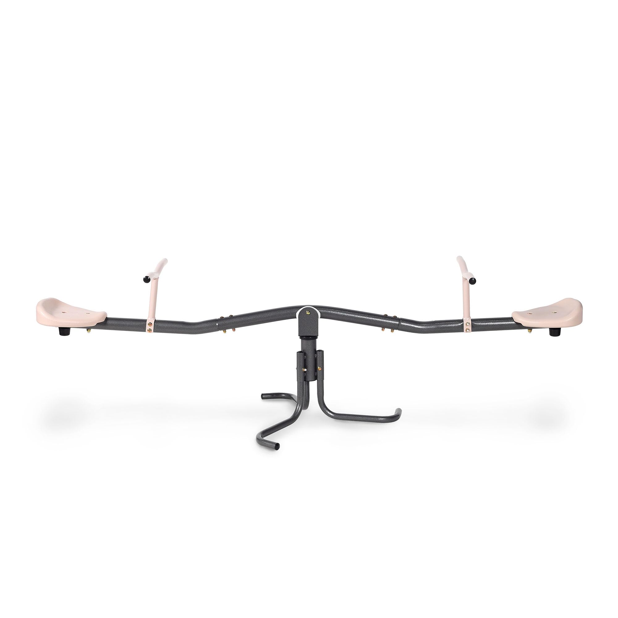 Balançoire De Jardin 2in1 HyperMotion avec Rotation 360° Structure En Acier Stable pour Enfants Beige