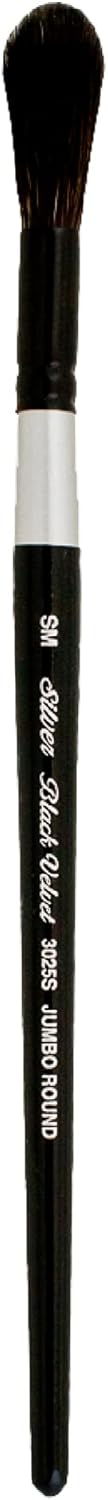 Silver Brush Limited 3025SM Jumbo Round Wash Brush for Watercolor, Size Medium, Short Handle