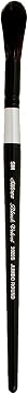 Silver Brush 3025S-S Black Velvet Short Handle Blend Squirrel and Risslon Brush, Jumbo Round Wash, Small