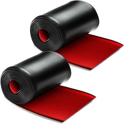 Miniatura 1 de 2 faldas laterales universales de 7.2 x 5.1 pulgadas para automóviles, faldas laterales universales de goma antiarañazos, protectores de borde.