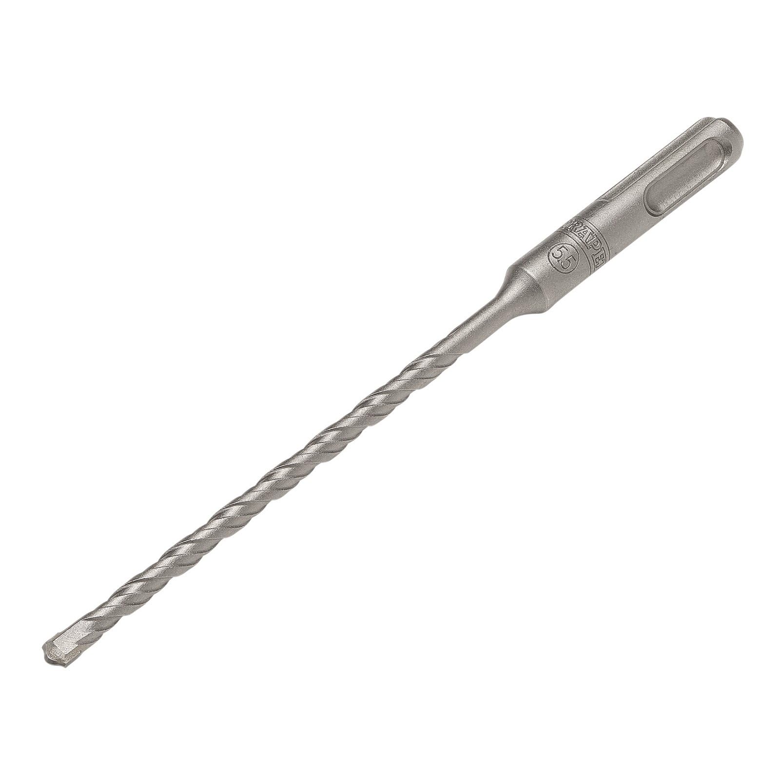 Draper SDS Plus Centric Tip Drill Bit, 5.5 x 160mm, 09966, Tungsten Carbide Tip, Double Flute, for Concrete Masonry, Brick
