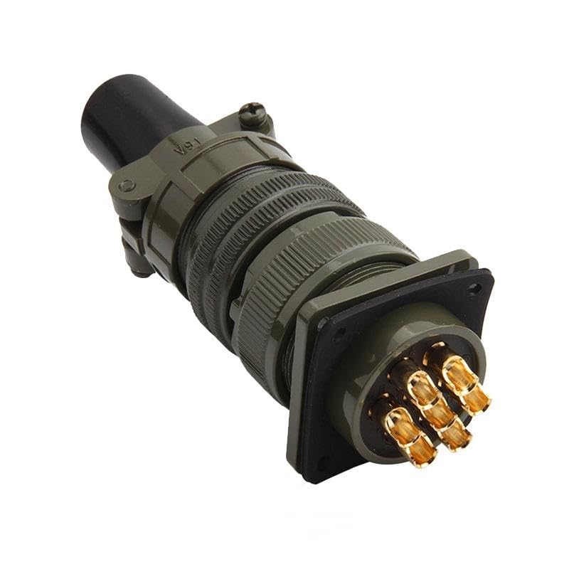 Conector de avión 7 pines estándar militar MS5015 miniatura 1